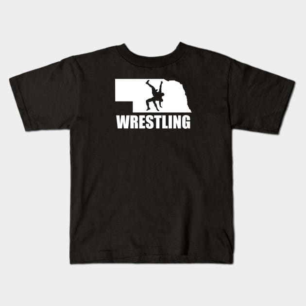 Nebraska Wrestling Kids T-Shirt by Ruiz Combat Grappling